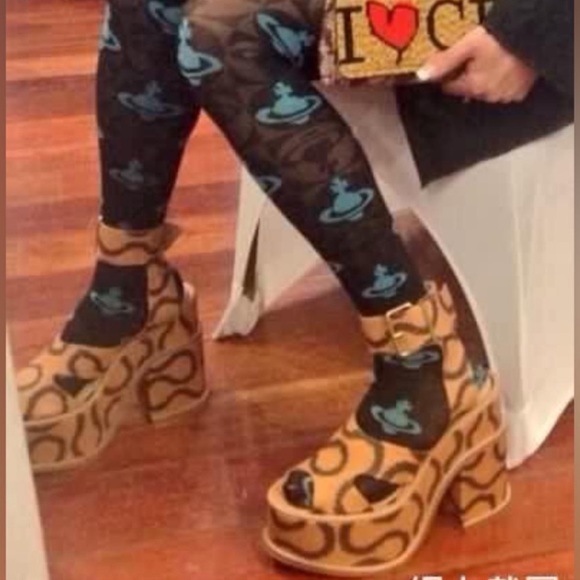 Vivienne Westwood tights pants stockings Japan Exclusive made in Japan pink - Picture 4 of 4